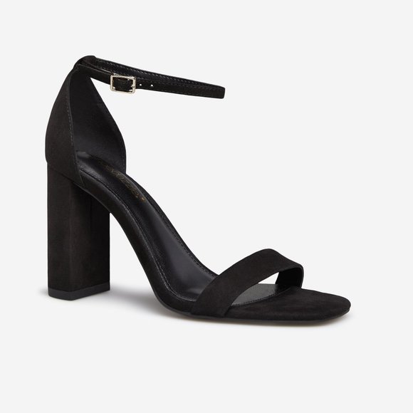 #NWT - SIZE 10 -SANDAL -FAUX LEATHER - BLOCK HEEL SQUARE TOE BUCKLE CLOSURE HEEL - Picture 3 of 6